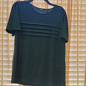 Dark Green Short Sleeve Top